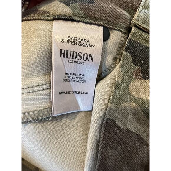 Hudson Women's Size 26 Jeans Barbara Super Skinny Camo Pants - Picture 8 of 8
